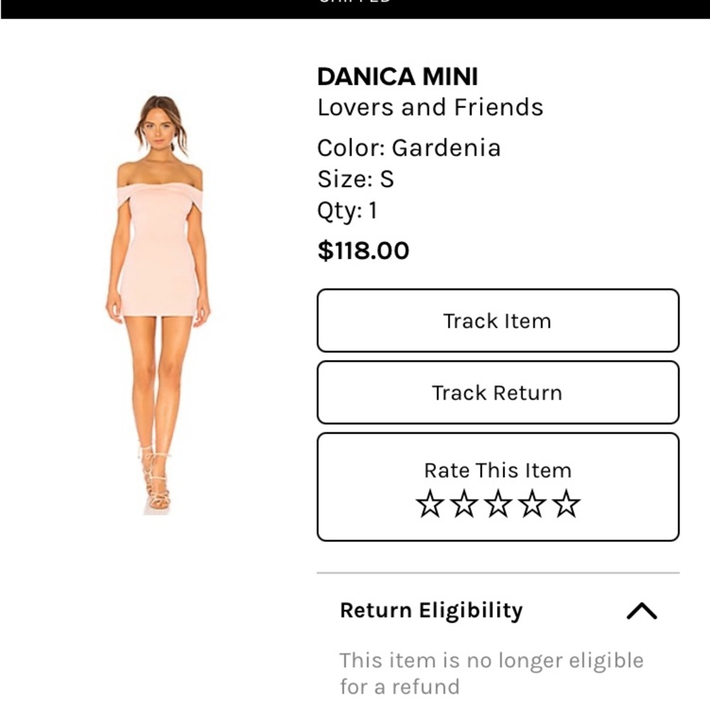 Lovers + Friends Danica Mini Off-Shoulder Dress in Gardenia Pink